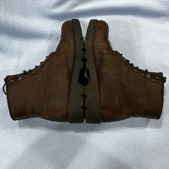 Timberland 22095 1140 Mens Leather Boots, Dark Brown, Oil Resistant Soles, Sz 9M - Picture 3 of 5